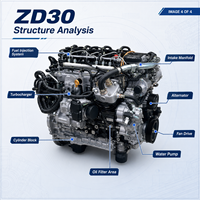 Moteur diesel Nissan ZD30 série ZD30 turbocompressé à injection directe, refroidi par eau, 4 cylindres, pour pick-up, SUV, camion