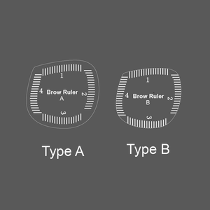 Snelle tekening PMU microblading metalen acryl wenkbrauwvormgevingsliniaal wenkbrauw-mapping liniaal - Product Image 3