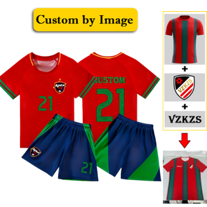 Conjunto de Uniforme de Fútbol Personalizado con Logotipo y Números, Versión para Jugador, Camiseta, Ropa, Maillot, para Hombre - Product Image 1