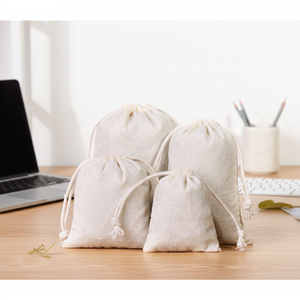 Özel Pamuklu Muslin Kese Çantası Çevre Dostu İpli Çanta Çay Poşeti Sabun Mücevher Saklama Kişiselleştirilmiş Geri Dönüştürülebilir Sıcak Baskılı Hediye - Product Image 5