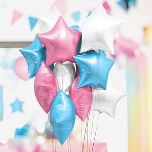 Kleine Mini 10 Inch Opblaasbare Lucht Helium Feestdecoraties Roze Goud Zwart Zilver Blauw Paars Folie Stervormige Ballon Voor Feest - Product Image 4