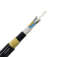 Câble à fibre optique extérieur ADSS-12B1.3 non métallique 4/8/16/24/48 Core PE/AT All Dielectric Self Supporting Overhead Power Cable