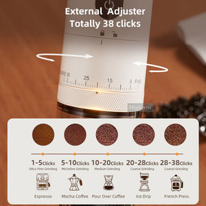 Highwin เครื่องบดกาแฟแบบชาร์จไฟได้ USB ปรับภายนอก38คลิกเครื่องบดเมล็ด<span class=keywords><strong>กาแฟ</strong></span><span class=keywords><strong>ไฟฟ้า</strong></span>แบบพกพา - Product Image 4