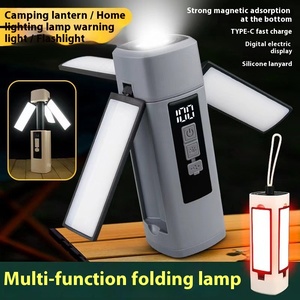 Nuova torcia elettrica portatile a <span class=keywords><strong>tre</strong></span> foglie da esterno pieghevole per la casa e telescopica ricaricabile a Led lanterna da campeggio leggera - Product Image 3