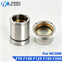 Lentille laser HXLASER NC30B avec support de lentille D30 F75 F100 F125 F150 F200, ensemble de lentilles de collimation et de focalisation pour tête de découpe WSX