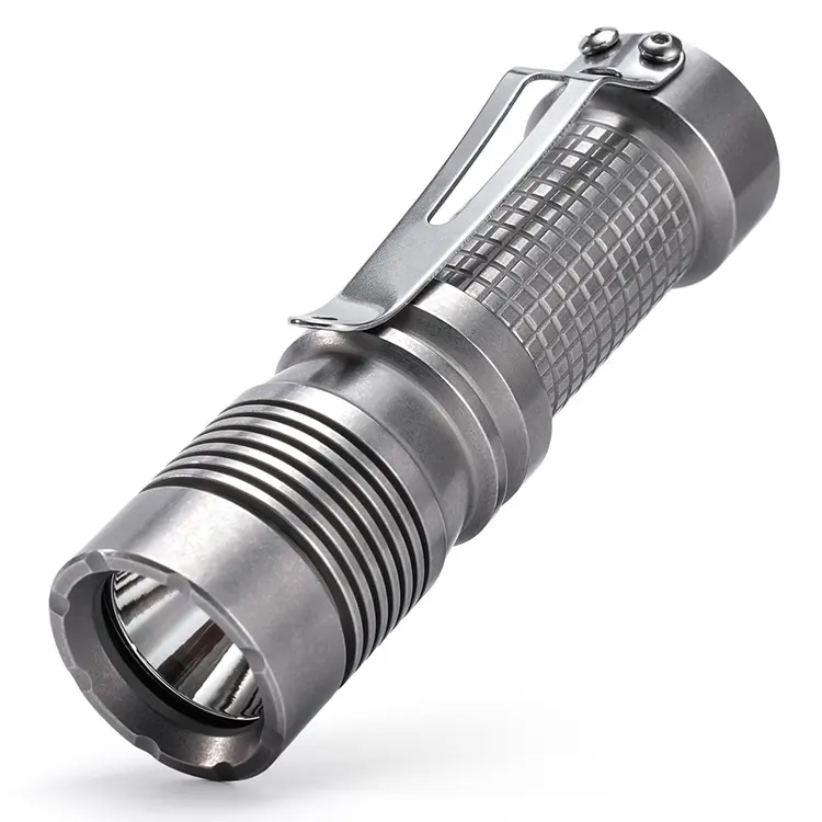 High quality Multi-purpose EDC flashlight with titanium shell flashlight hlm