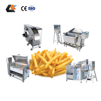 Machine à couper et à peler les pommes de terre 100 kg/h, machine à blanchir les pommes de terre, machine à frire en continu, ligne de production de frites