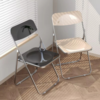 Chaise de salle à manger pliante moderne de haute qualité, design compact rouge, rangement facile pour la maison et l'hôtel