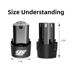 Batteria al Litio 12V ad Alta Potenza con Chip Originali, Pacco Batteria per Utensili Elettrici 12V 2.0Ah 2.5Ah 3.0Ah - Product Image 2