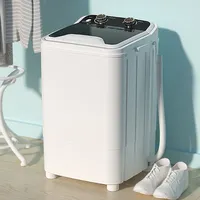 DIGBYS Mini Washer Machine Portable, Washing Machine 9L with Blu-Ray  360°,Touch Screen, Portable Washing Suitable for Washing Baby Clothes