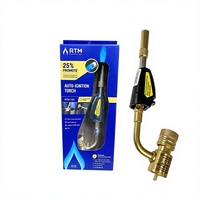 Torche de soudage sans oxygène RTM-1S6, allumage électronique, sans tuyau, flamme réglable pour la plomberie HVAC