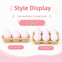 Nouveau Jouet anti-stress en plastique PLA imprimé en 3D, style Instagram minimaliste, en forme d'œuf, à trois/quatre/six compartiments