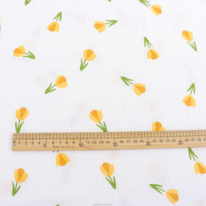 उच्च गुणवत्ता वाले कम्बेड बुनी कस्टम पुष्प पैटर्न मुद्रित डबल गेज क्रेंकल बुलबुला कपड़े मध्यम वजन वस्त्र तौलिया लड़कियों - Product Image 3