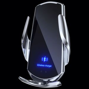 Support de téléphone de voiture intelligent avec capteur, chargeur sans fil 15W à charge rapide, fixation automatique pour grille d'aération - Product Image 4