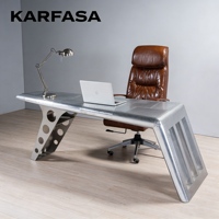 Chaise de bureau au design industriel classique avec hauteur réglable - Plusieurs couleurs de cuir et pivotante pour un usage domestique