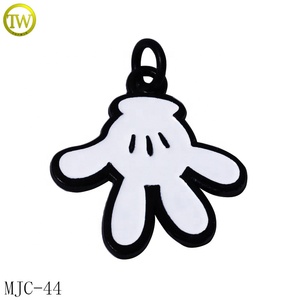 Charme de pendentif de bijoux de logo de poisson plaqué or personnalisé pour bracelet de bébé - Product Image 5