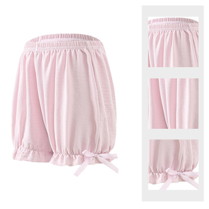 Enfants filles pantalons personnalisé été Anti-boulochage lâche élastique nœud <span class=keywords><strong>pyjama</strong></span> pantalon <span class=keywords><strong>3</strong></span>-7 <span class=keywords><strong>ans</strong></span> enfants Shorts d'été - Product Image 2