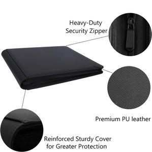 Y Y Junmei 12 Pockets PU Leather PTCG Card Binder 336 Side Loading Card Album with Zipper Portable Trading Card Storage Case - Product Image 6