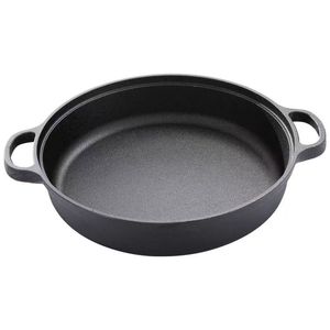 Cast Iron Griddle Pan Round 12 Inch Durable Outdoor Cooking Pancake Frying Pan Hand Wash Only - Product Image 4