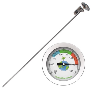 Thép không gỉ Vườn đất khả năng sinh sản Nhiệt kế hoa lên men nhiệt độ mét làm vườn Phân compost đất nhiệt kế - Product Image 1