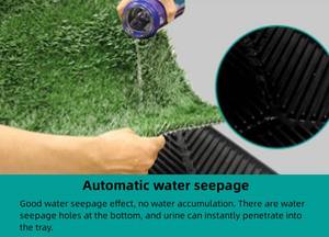 Kingtale Dog Grass <span class=keywords><strong>Pad</strong></span> com Bandeja Grande pet Litter Box WC com Grama Artificial para Cães com Borda Hemmed <span class=keywords><strong>Pee</strong></span> Pads para Cães - Product Image 5