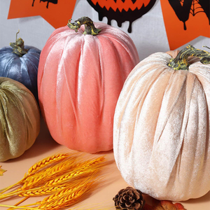U200 <strong>Large</strong> Artificial Velvet <strong>Pumpkins</strong> Perfect for Halloween Decor Thanksgiving Table Decor Velvet <strong>Pumpkin</strong> Home Decoration - Product Image 5