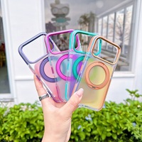 Coque de protection magnétique antichoc 360° pour Plus, avec charge sans fil, design de luxe, en acrylique et TPU, bouton IA et protection avancée de l'objectif