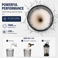 Bouteille shaker électrique rechargeable, gobelet mélangeur automatique de protéines en poudre, 15 oz, 20 oz, logo personnalisé, gym, fitness