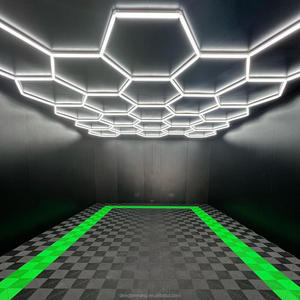 Haute Lumen lumière blanche bricolage assemblé LED hexagone plafond barbier lumière corps <span class=keywords><strong>de</strong></span> <span class=keywords><strong>lampe</strong></span> en aluminium 12V AC/DC alimentation - Product Image 5