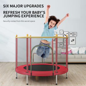Lit de saut d'intérieur pour enfants <span class=keywords><strong>Trampoline</strong></span> avec <span class=keywords><strong>protection</strong></span> par filet de sécurité - Product Image 2