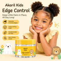 Akaril 50g – Fixateur de bordures pour enfants – Tenue longue durée – Lisse les frisottis et les mèches rebelles – Non gras – Formule légère et douce – Soin quotidien
