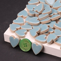Tuiles de mosaïque de 1000g/240 pièces, mosaïque de verre et de céramique de couleurs mélangées pour la décoration de la maison ou les travaux manuels, cœur d'amour 2,2x2,3 cm