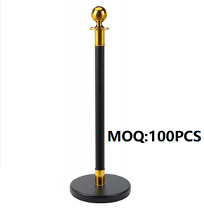 Wedding Supplies Black Silver Gold Queue Rope Barrier Red Carpet Poles Black Quantity <b>Post</b> Stainless Steel Stanchion - Product Image 2