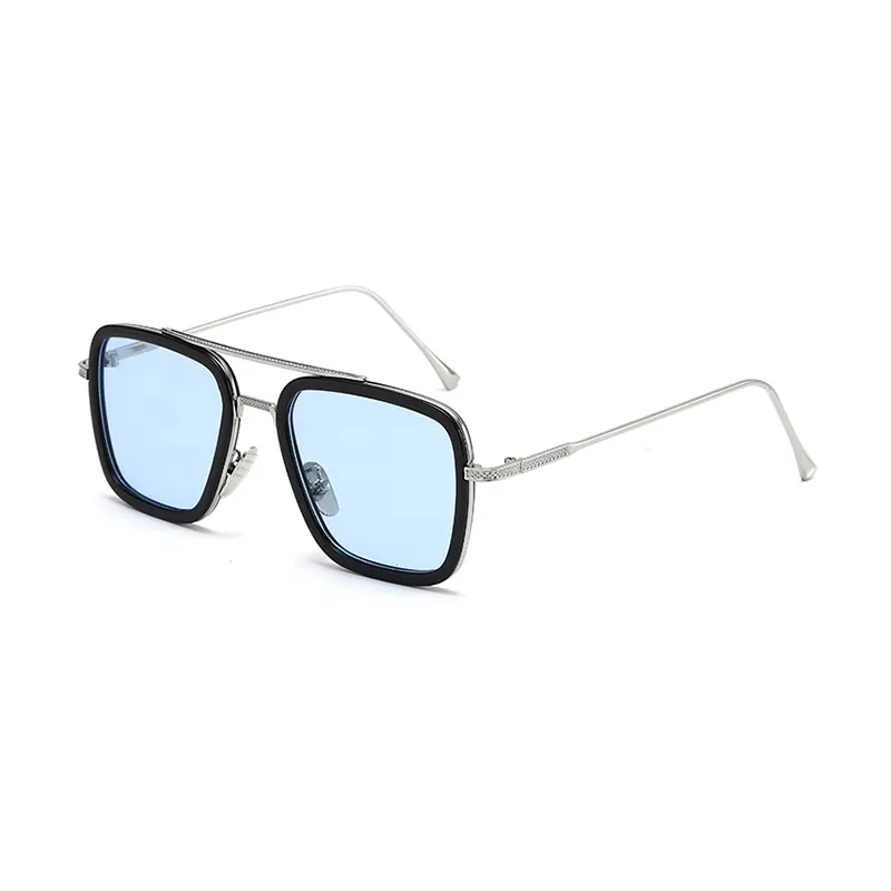 Factory direct anti-blue light comfortable color metal frame fashion men sunglasses 2022