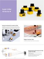 TOF LiDAR AS-21C capteur de réflexion diffuse 300 ° balayage 3D Laser LiDAR pour drones AGV chariots élévateurs automatisation de la sécurité intelligente