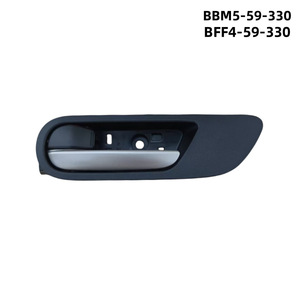 Mazda <b>Door</b> <b>Handle</b> BFF4-59-330 BBM5-59-330 Black Frame Matte Silver Interior <b>Replacement</b> Part - Product Image 4