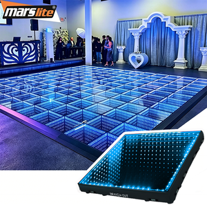 Piste de danse LED magnétique IP54, piste de danse portable d'extérieur, piste de danse illuminée pour mariage, dalles de piste de danse pour fête - Product Image 1