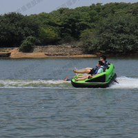 FDS Tubes remorquables pour 2 personnes pour la navigation de plaisance, tube gonflable pour sports nautiques avec dossier pour hommes et femmes Lake Beach Fun