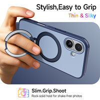 Funda Magnética de Lujo para Teléfono con Soporte, Diseño Moderno, Aleación, para iPhone 17 16 15 14 13 Pro