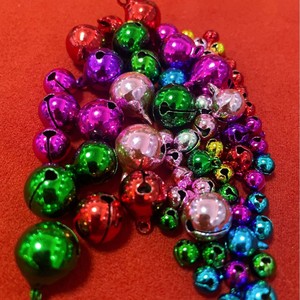 Campanas de metal coloridas de 14mm, 18mm, 22mm, cobre galvanizado para hacer pulseras, accesorios de joyería, formas mixtas, patrón redondo - Product Image 4