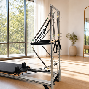 Machine de Pilates Reformer pour Club de Fitness avec Tour et <span class=keywords><strong>Barre</strong></span> Trapèze Réglable pour Studio Commercial, Yoga et Exercices à Domicile - Product Image 2
