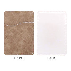 Étui <span class=keywords><strong>de</strong></span> téléphone portable en cuir PU imprimé par Sublimation personnalisé, portefeuille <span class=keywords><strong>de</strong></span> poche, porte-cartes <span class=keywords><strong>de</strong></span> crédit, autocollant - Product Image 2