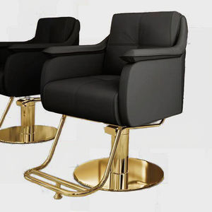 Sillón de Barbería Hidráulico Conris con Elevación de Pies Grande, Asiento de Cuero, Diseño Moderno para Uso en Salón - Product Image 3