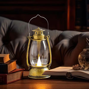 Mini lanterne en plastique Style rétro <span class=keywords><strong>LED</strong></span> lumière chaude sans flamme petite lumière maison fête Camping Festival décoration ornement <span class=keywords><strong>LED</strong></span> bougie - Product Image 2