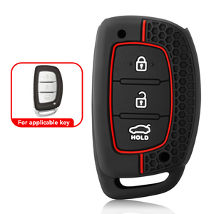 Силиконовый чехол для ключей от автомобиля Hyundai Ix35 I40 I20 I10 Tucson Elantra Creta Sonata Ioniq Accent Creata - Product Image 5