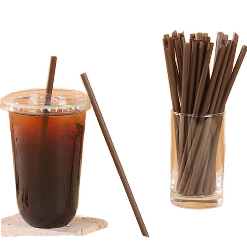 Biodegradable & Compostable Disposable Paper Straws Hot Sale Individually Wrapped Colored Stripe Straws Free Sample