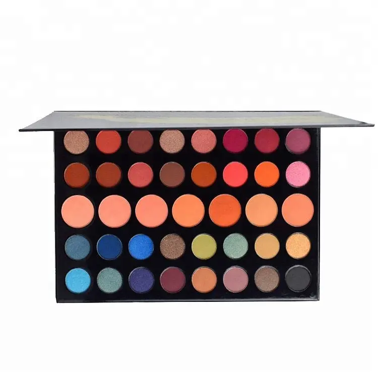 Hot Sale No Brand Smokey Cosmetics 39 Color Customize Unlabeled Makeup Custom Eyeshadow Palette Packaging