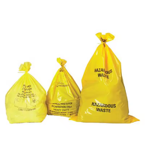 OEM haute qualité Viet Nam usine jaune sac de déchets en plastique dangereux imprimé sac à ordures d'amiante approvisionnement durable pantalons pour femmes - Product Image 4