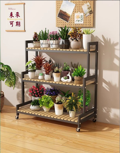 Estantes Móviles de Venta Directa al por Mayor para Macetas de Balcón con Diseño Escalonado Multicapa para Exhibición Específica de Plantas y Flores en Hogar y Jardín - Product Image 3