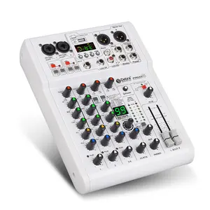 Mixer audio professionale a 6 canali con 99 DSP Blue tooth e scheda audio collegata al telefono del computer